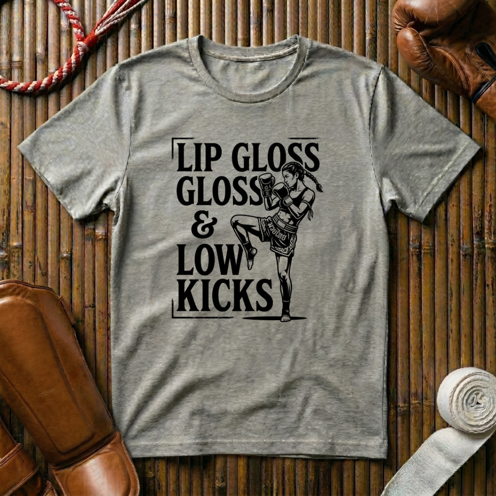 Lip Gloss & Low Kicks - T‑Shirt