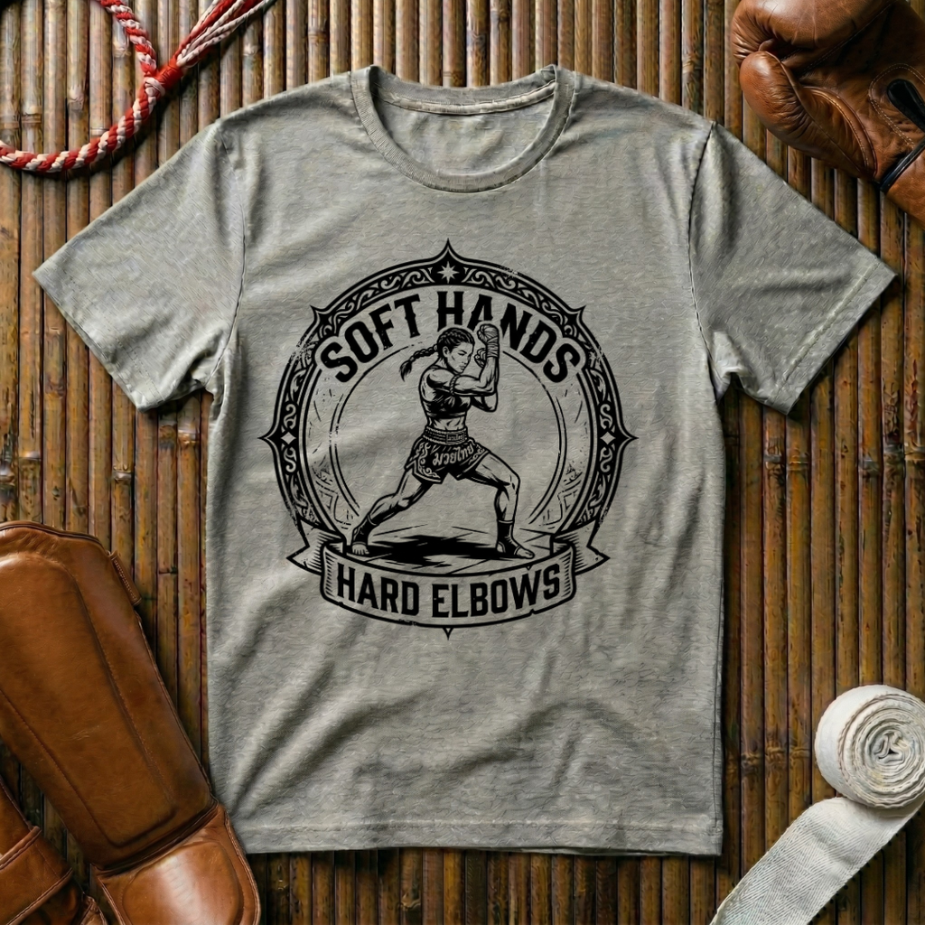 Soft Hands Hard Elbows - T‑Shirt