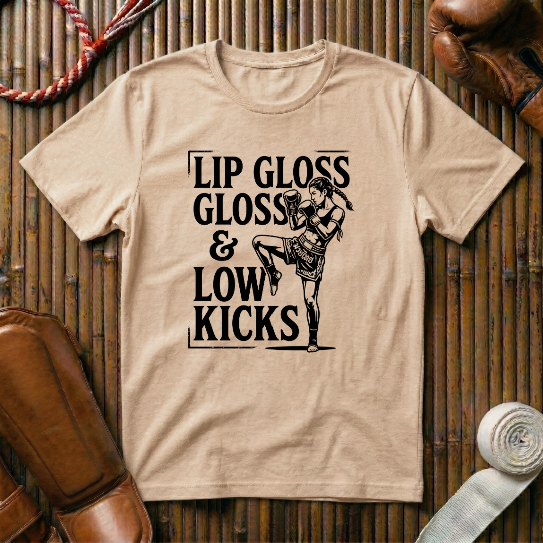 Lip Gloss & Low Kicks - T‑Shirt
