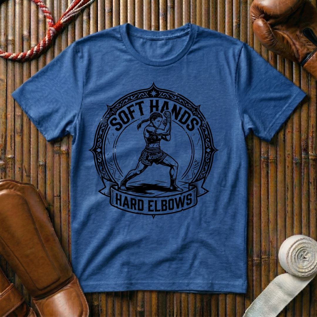 Soft Hands Hard Elbows - T‑Shirt
