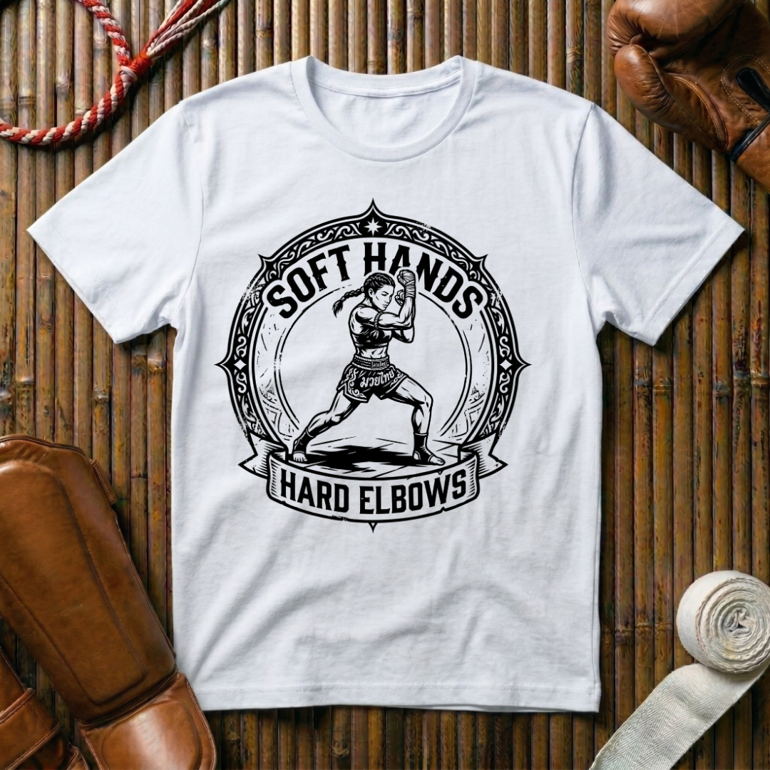 Soft Hands Hard Elbows - T‑Shirt