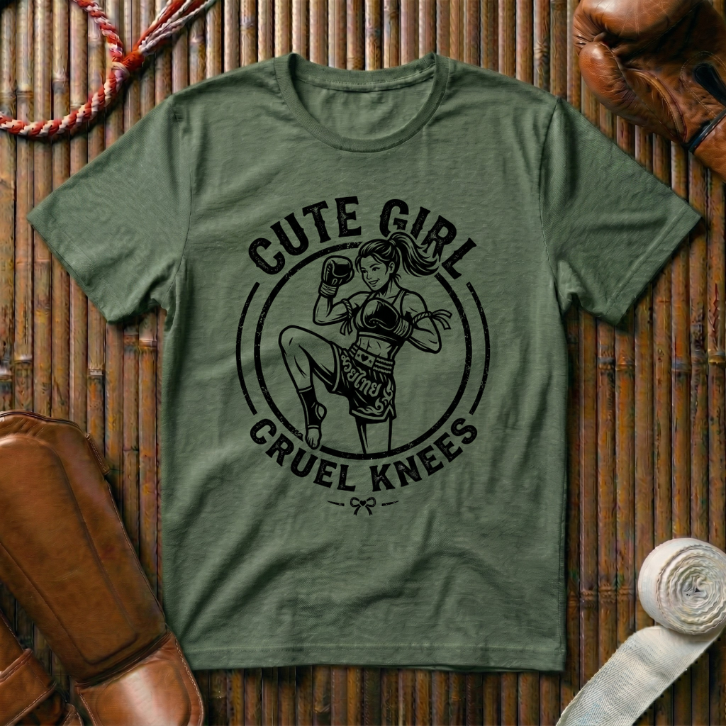 Cute Girl Cruel Knees - T‑Shirt