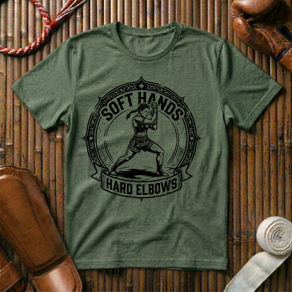 Soft Hands Hard Elbows - T‑Shirt