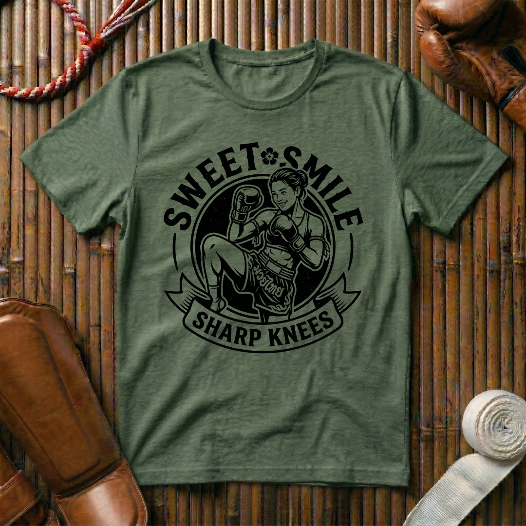Sweet Smile Sharp Knees - T‑Shirt