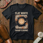 Flat White Sharp Elbows - T-Shirt