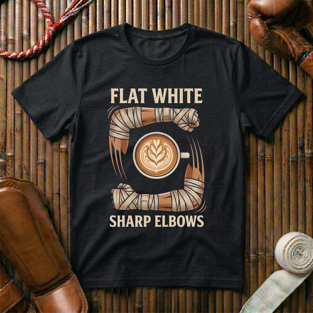 Flat White Sharp Elbows - T-Shirt