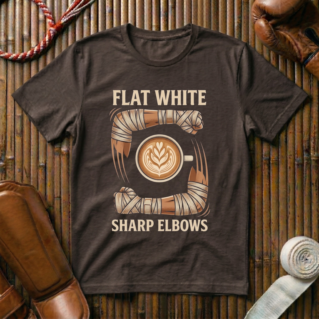 Flat White Sharp Elbows - T-Shirt