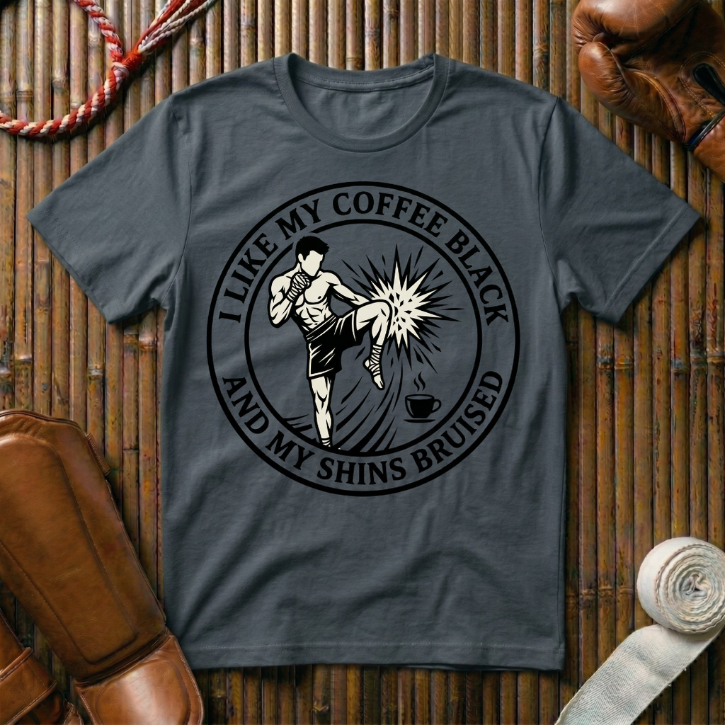 Coffee Black & Shins Bruised - T-Shirt