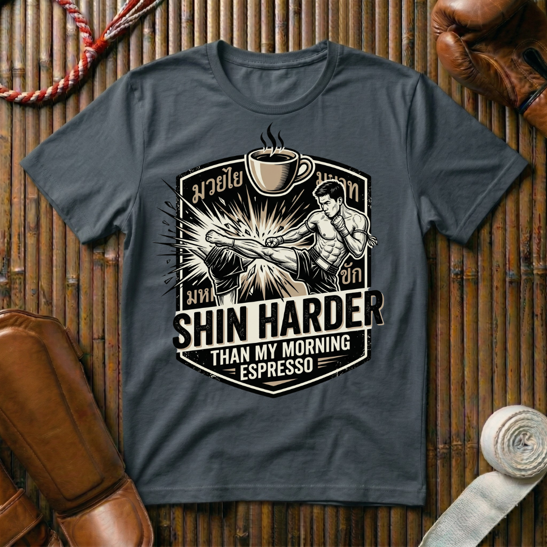 Shin Harder Than My Morning Espresso - T-Shirt
