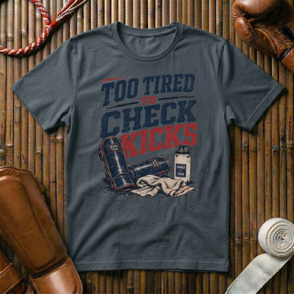 Too Tired To Check Kicks - T‑Shirt
