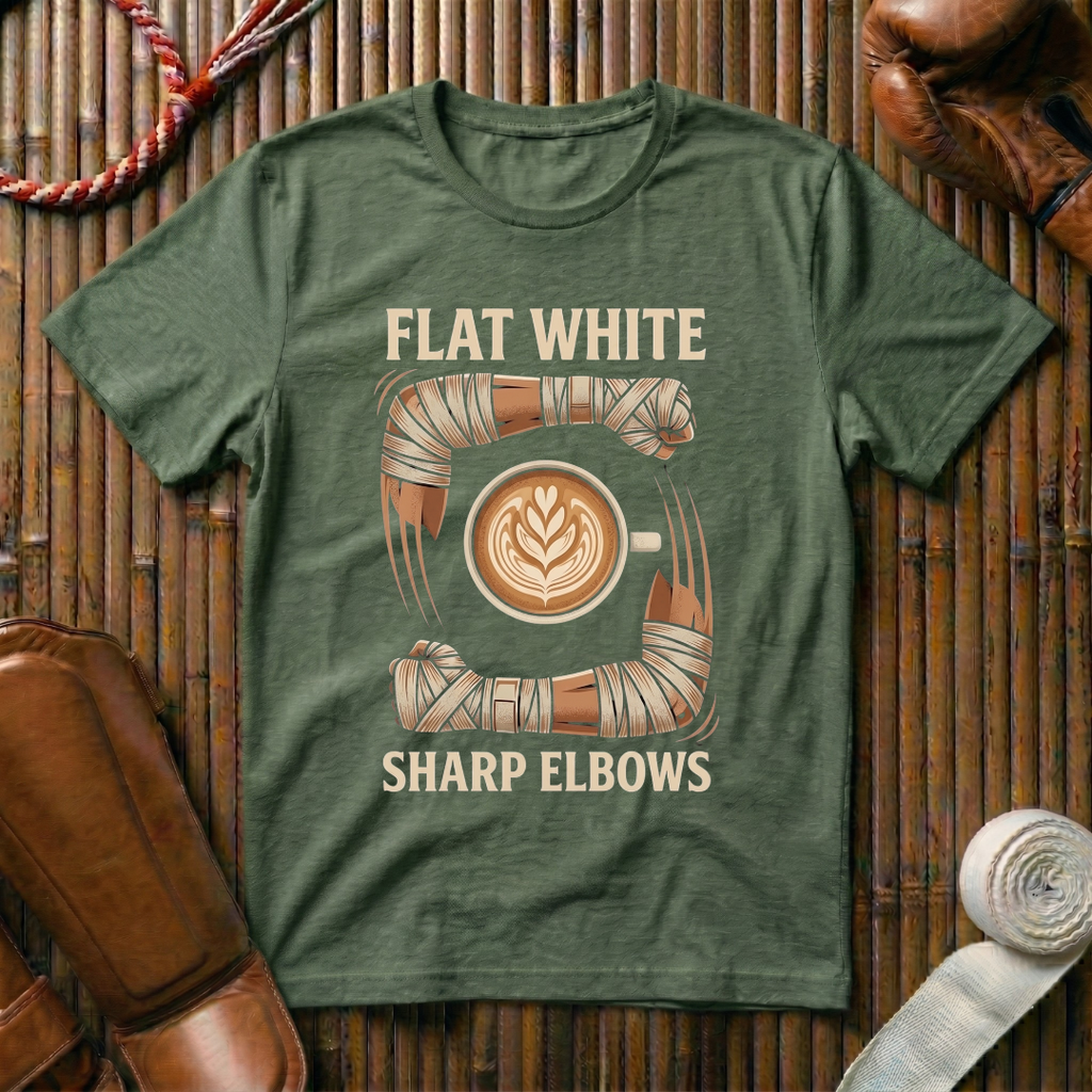 Flat White Sharp Elbows - T-Shirt