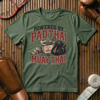 Powered By Pad Thai & Muay Thai - T‑Shirt