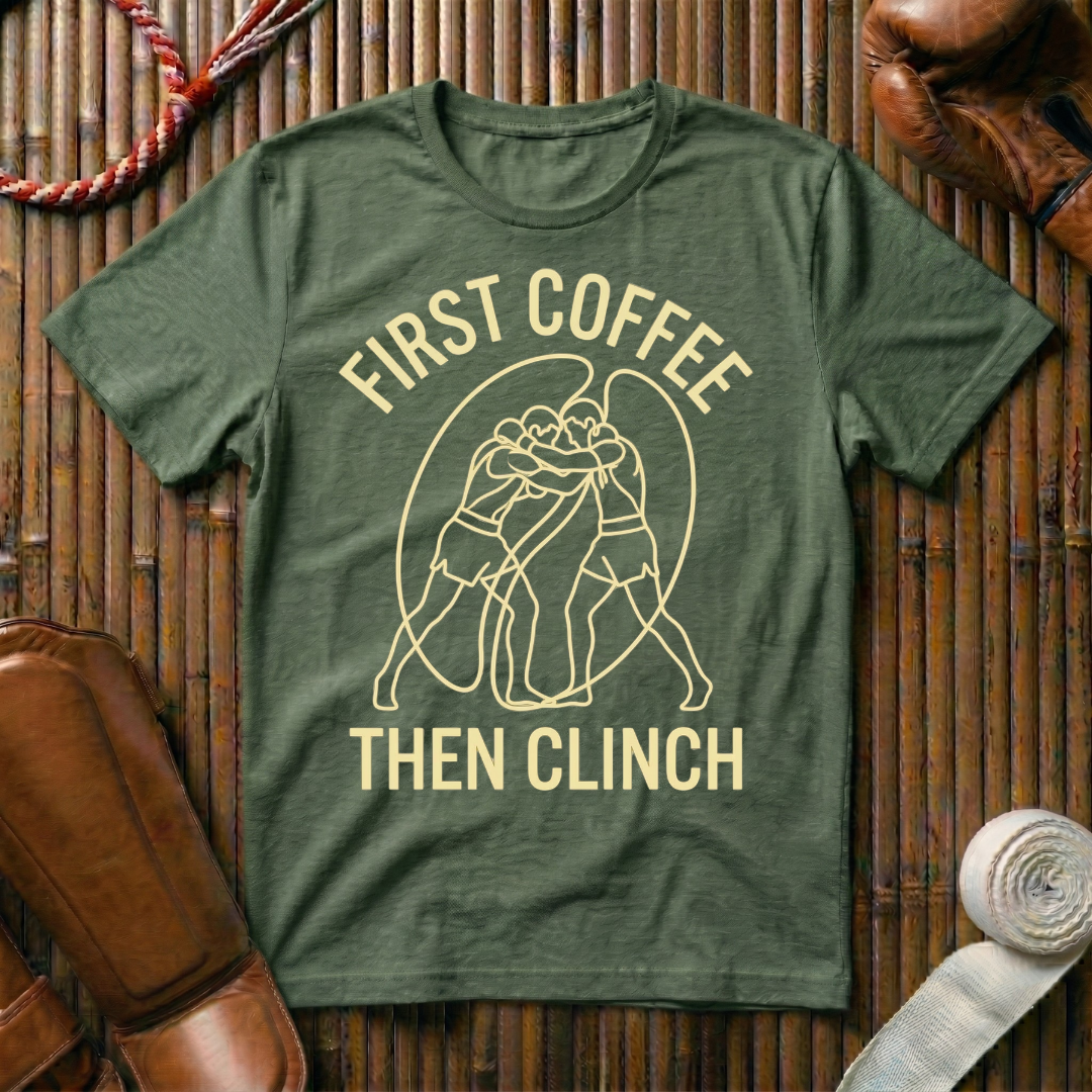 First Coffee - Then Clinch - T-Shirt