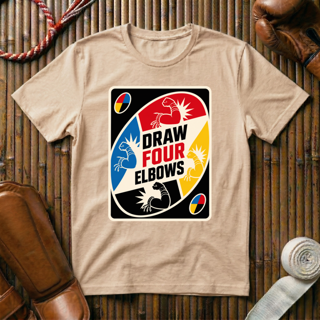 Draw Four Elbows - T‑Shirt
