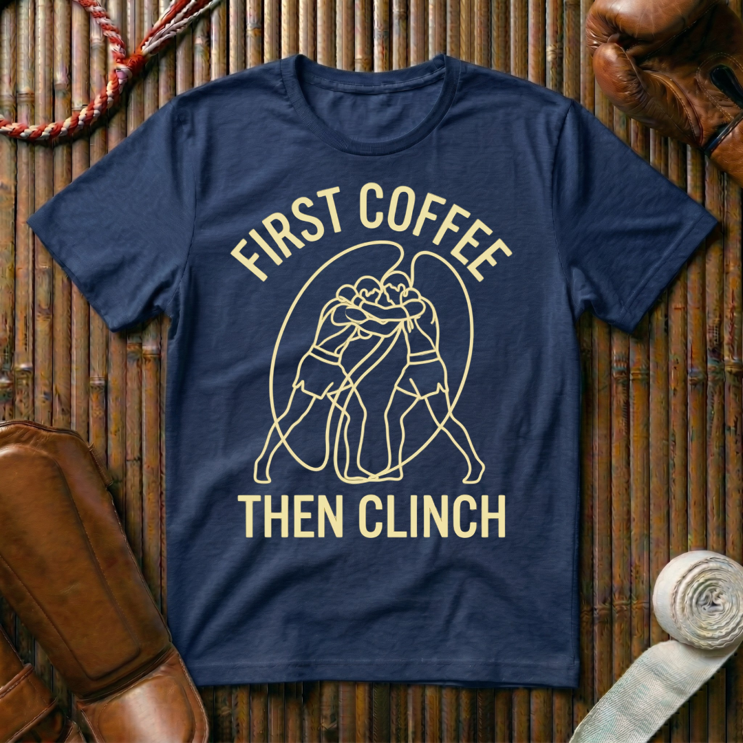 First Coffee - Then Clinch - T-Shirt