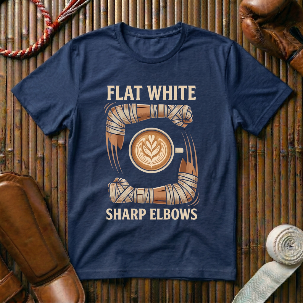 Flat White Sharp Elbows - T-Shirt