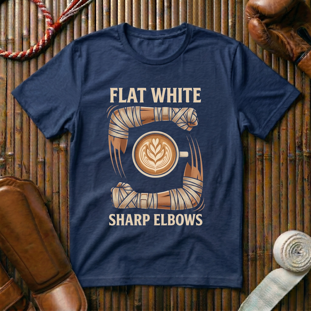 Flat White Sharp Elbows - T-Shirt