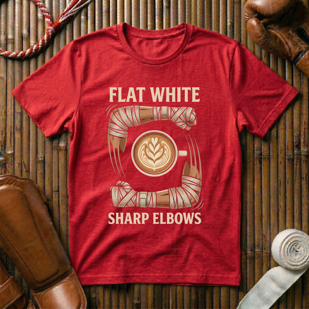 Flat White Sharp Elbows - T-Shirt