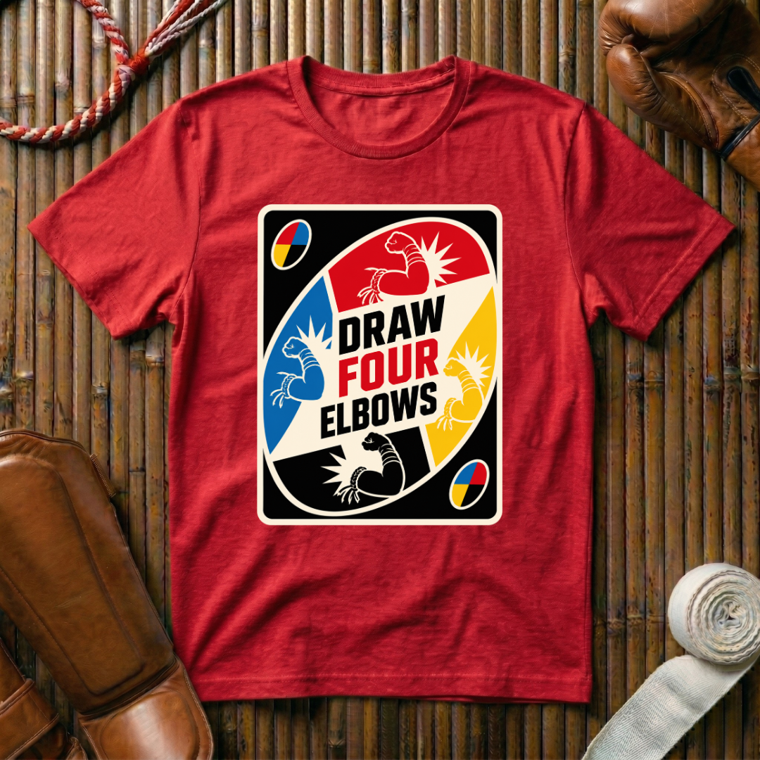 Draw Four Elbows - T‑Shirt