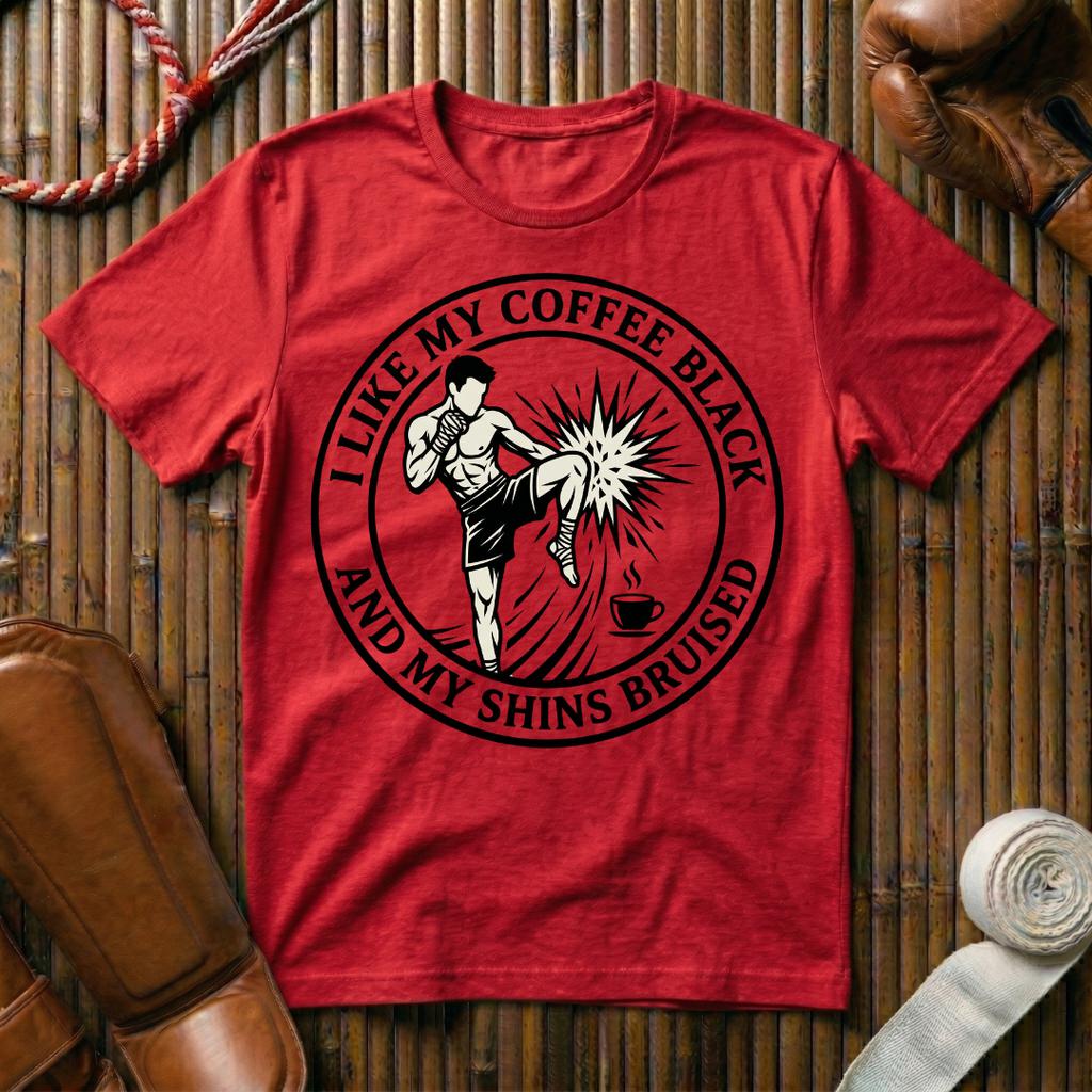 Coffee Black & Shins Bruised - T-Shirt