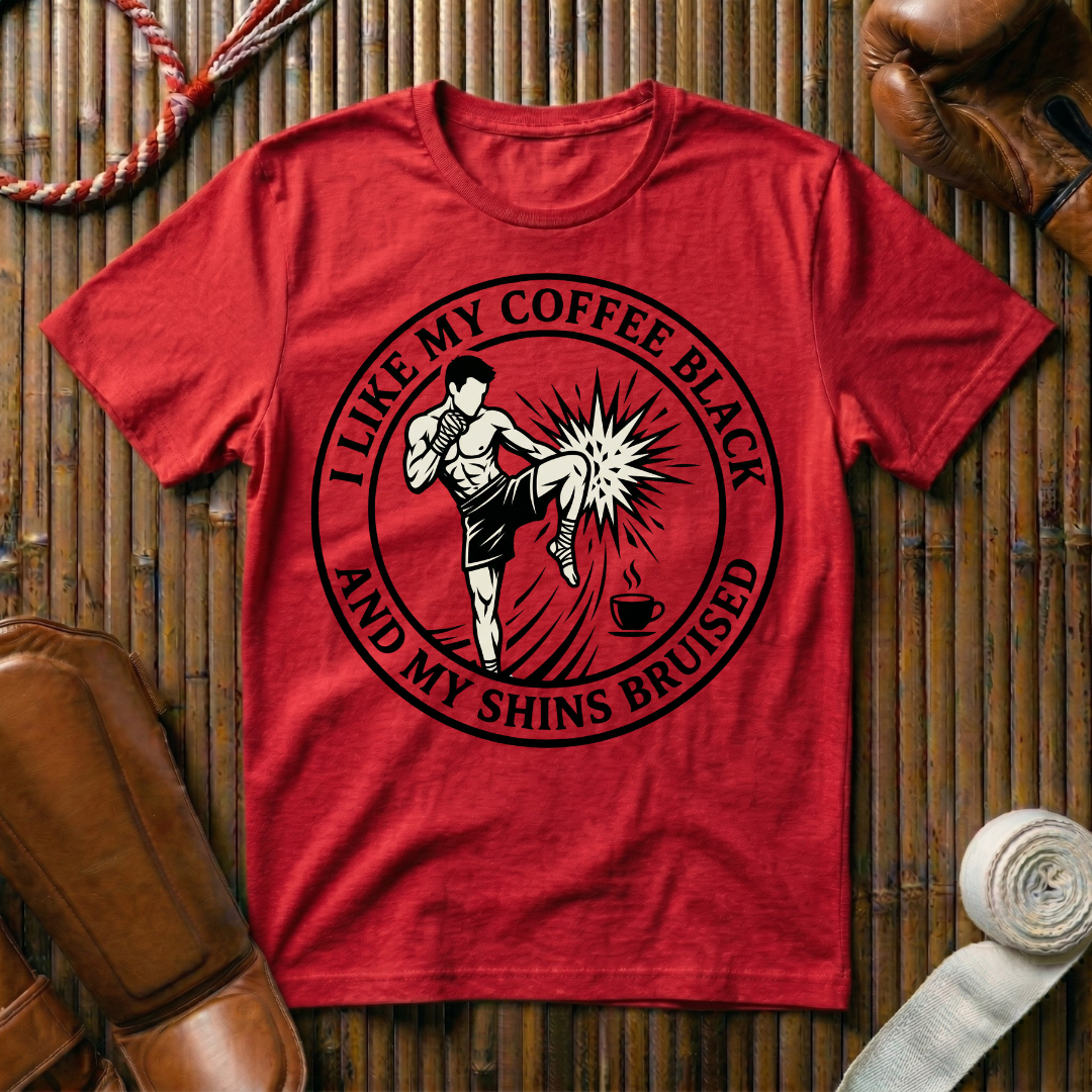Coffee Black & Shins Bruised - T-Shirt