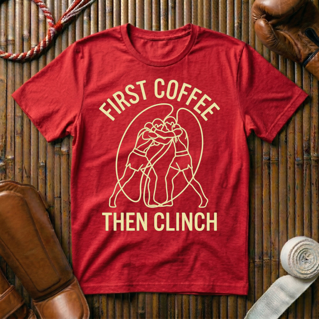 First Coffee - Then Clinch - T-Shirt