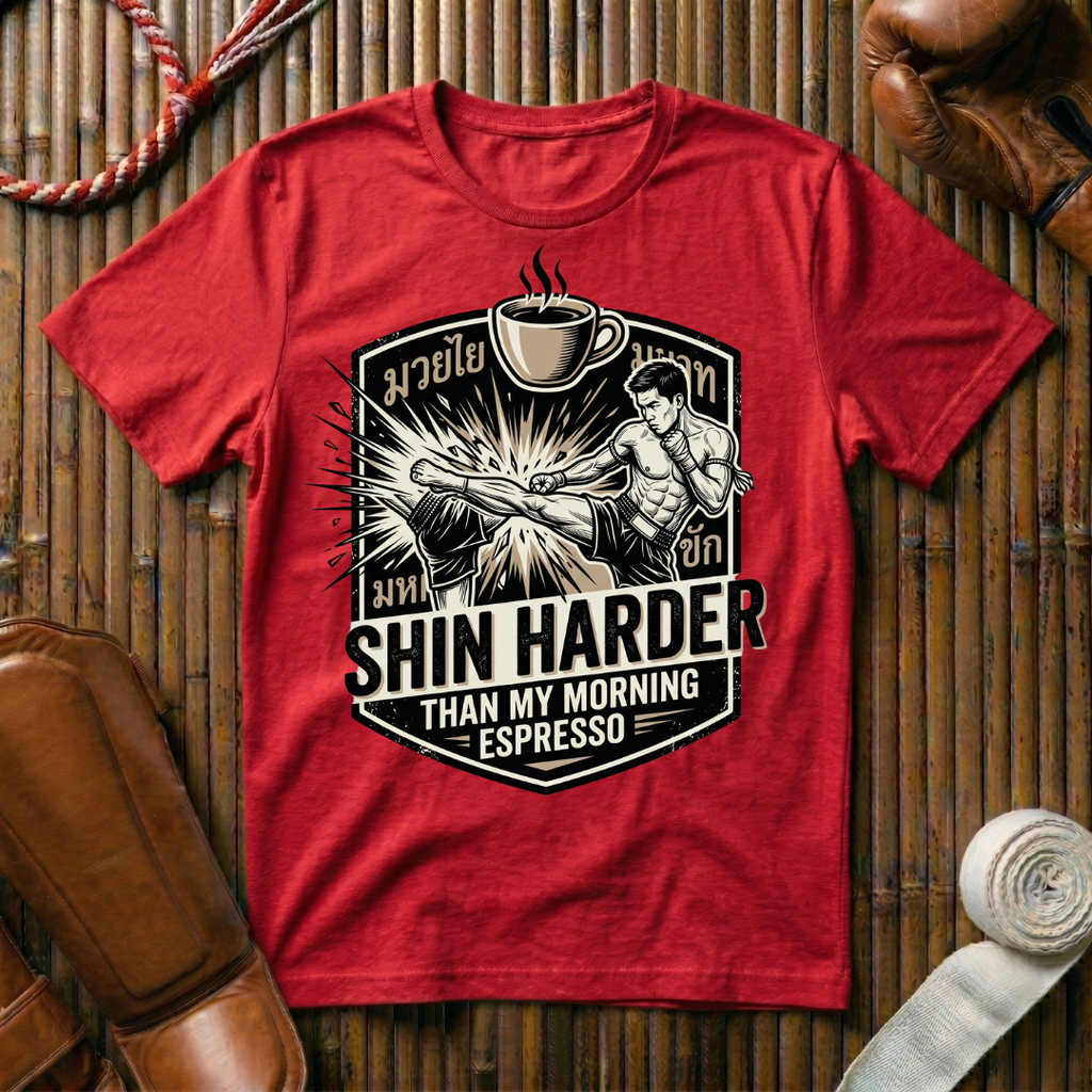 Shin Harder Than My Morning Espresso - T-Shirt