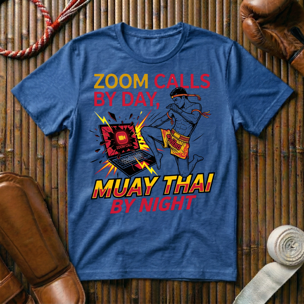 Zoom Calls By Day Muay Thai By Night - T-Shirt