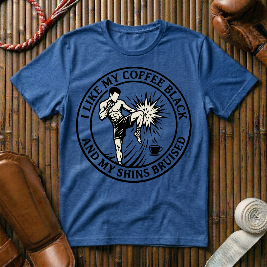 Coffee Black & Shins Bruised - T-Shirt
