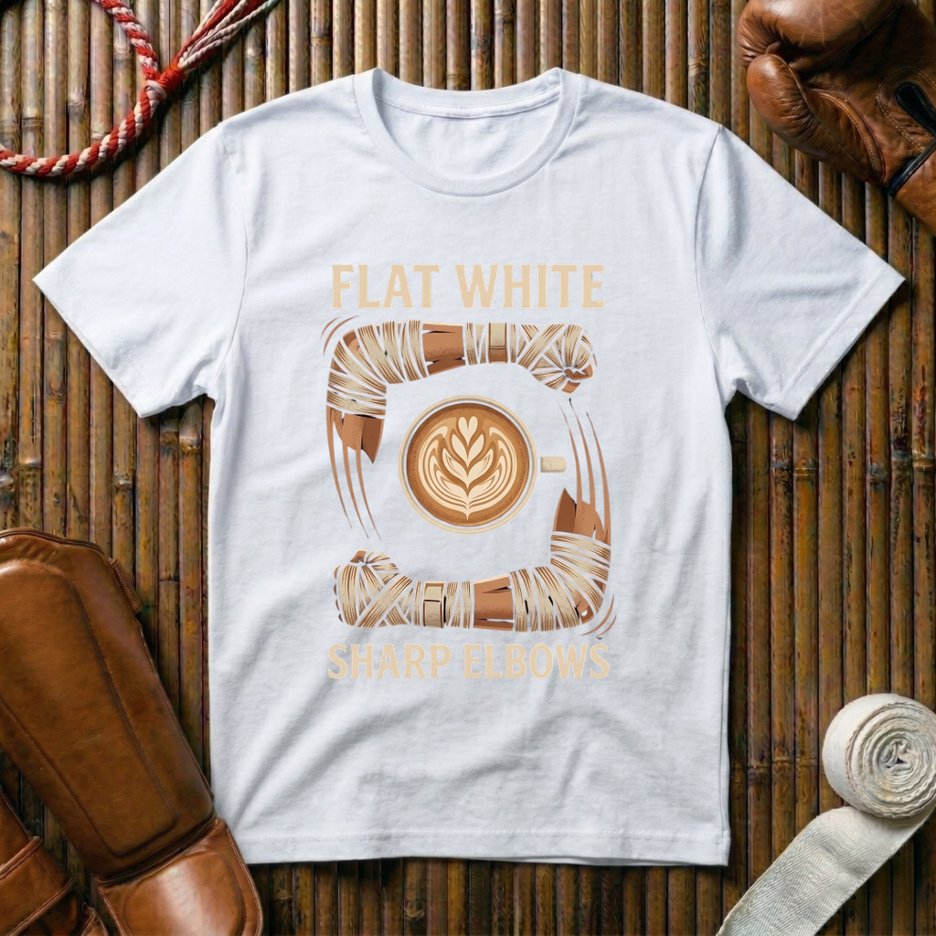Flat White Sharp Elbows - T-Shirt