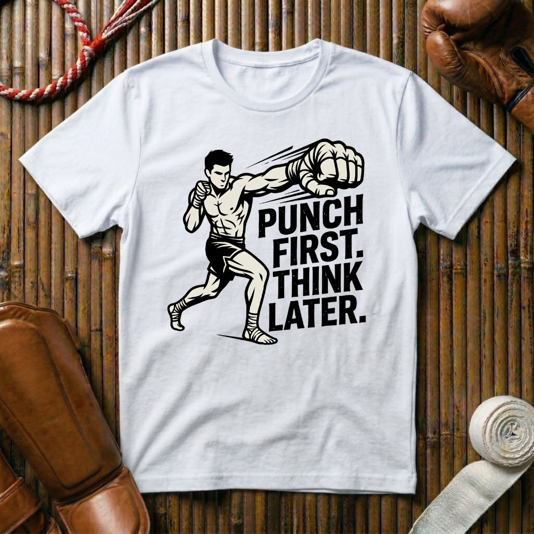 Punch First, Think Later - T-Shirt