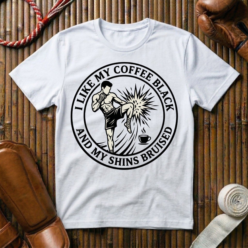 Coffee Black & Shins Bruised - T-Shirt
