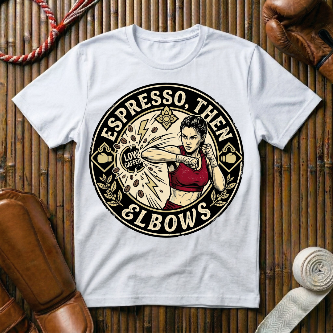 Espresso, Then Elbows - T-Shirt