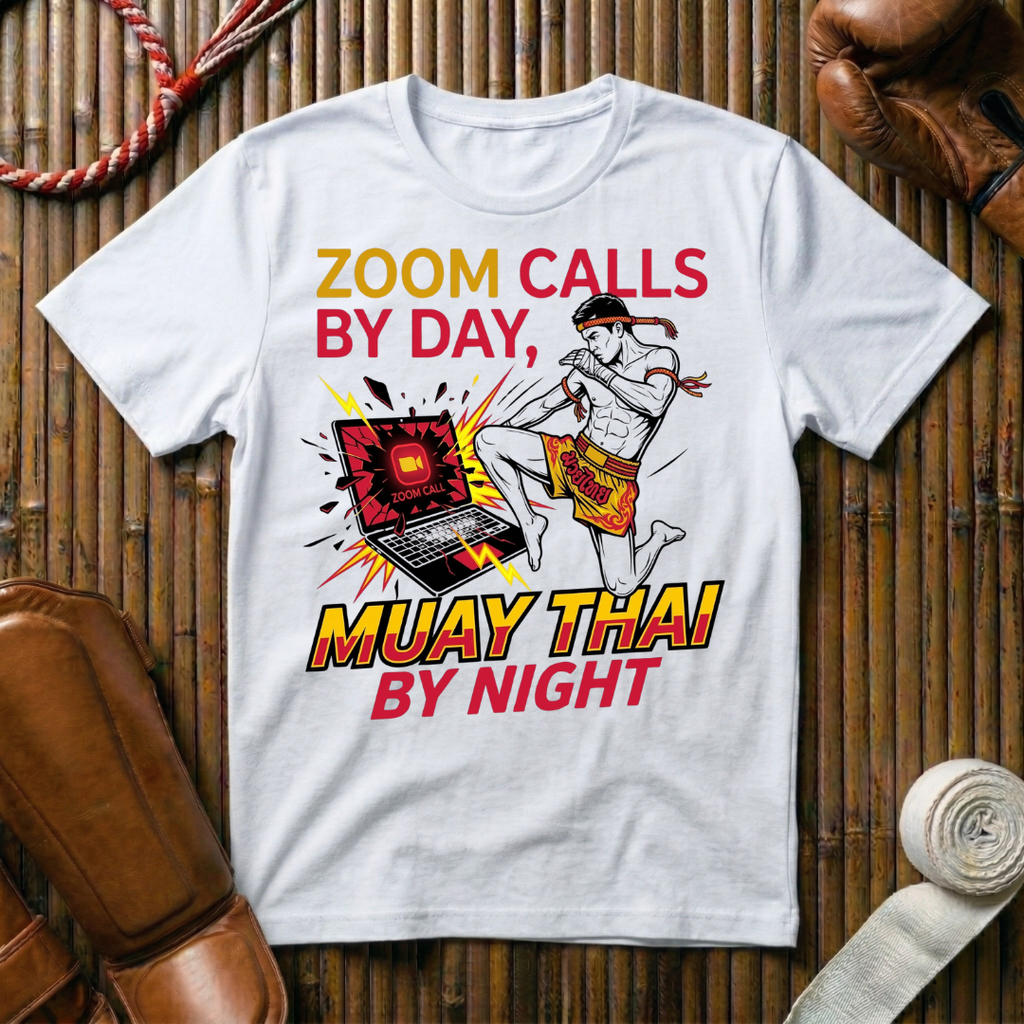 Zoom Calls By Day Muay Thai By Night - T-Shirt