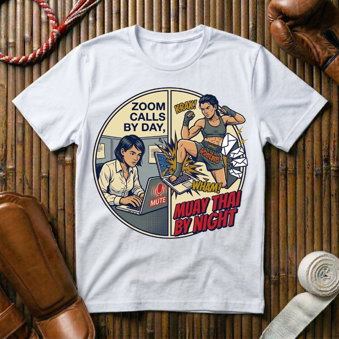 Zoom Call by day Muay Thai By Night - T-Shirt